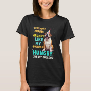 T-shirt Cadeau d'anniversaire drôle Chien Bouledogue Angla