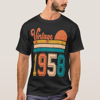 T-shirt Cadeau d'anniversaire garçon vintage 1958