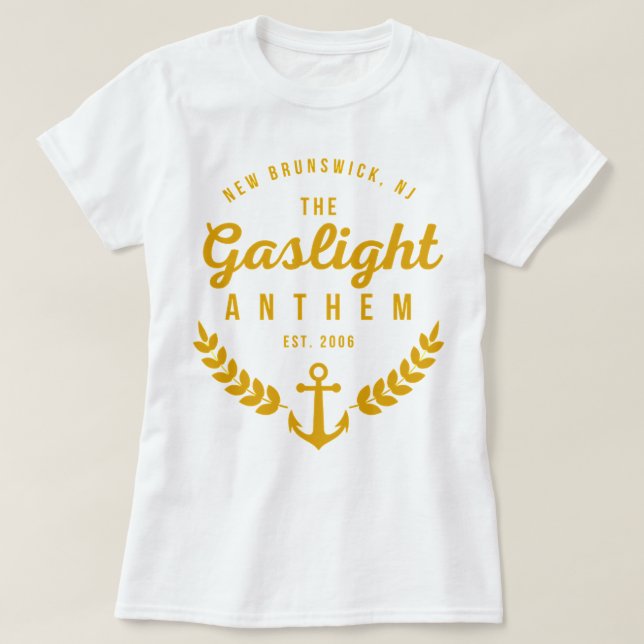 T-shirt Cadeau d'anniversaire Gaslight Anthem Est. 2006 (Design devant)
