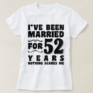 T-shirt Cadeau d'anniversaire pour 52 ans de mariage