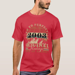 T-shirt Cadeau d'anniversaire Rétro Vintage 2003 rétro