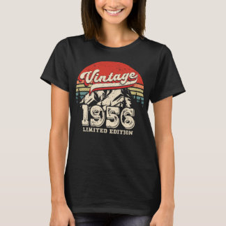 T-shirt Cadeau d'anniversaire vintage 1956 Rétro 70e anniv