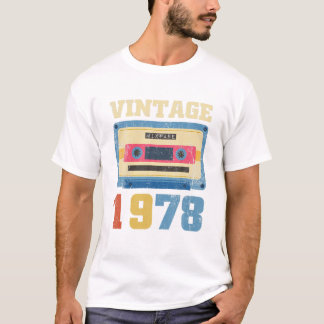 T-shirt Cadeau d'anniversaire Vintage 1978 Année