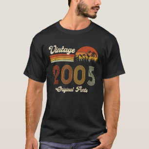 T-shirt Cadeau D'Anniversaire vintage 2005 Pour Femmes Ret