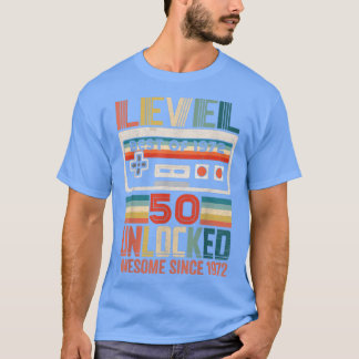 T-shirt Cadeau d'anniversaire vintage meilleur de 1972 niv