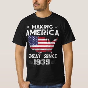 T-shirt Cadeau d'anniversaire Vintage Naking America Grand