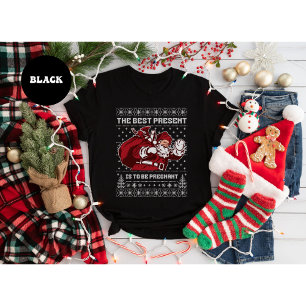 T-shirt Cadeau d'annonce de grossesse de Noël