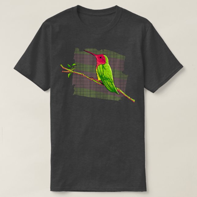 T-shirt Cadeau d'art pour les femmes colibris (Design devant)