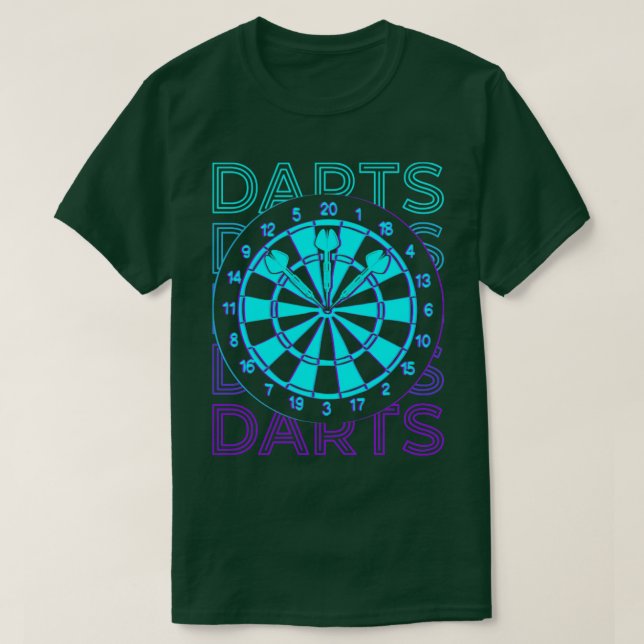T-shirt Cadeau Darts Retro (Design devant)