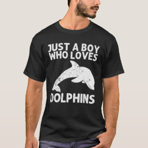 T-shirt Cadeau Dauphin cool Pour Garçons Enfants Dauphin D