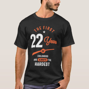 T-shirt Cadeau de 22 ans   22e anniversaire idées cadeaux
