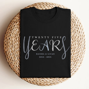 T-shirt Cadeau de 25e anniversaire de mariage