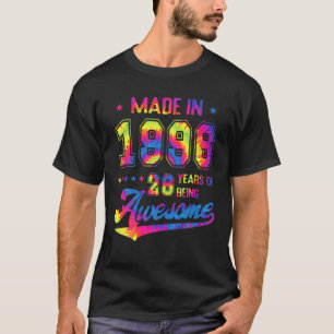 T-shirt Cadeau De 26 Ans Né En 1996 Tie Dye 26E Anniversai