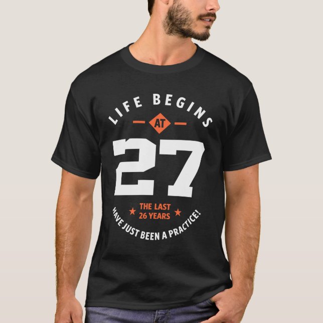 T-shirt Cadeau de 27 ans | 27e anniversaire idées cadeaux (Devant)
