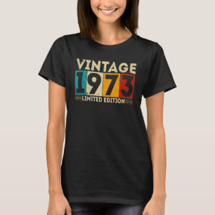 T-shirt Cadeau de 50 ans Vintage 1973 50e anniversaire