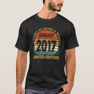 T-shirt Cadeau de 5 ans Janvier 2017 Edition Limitée