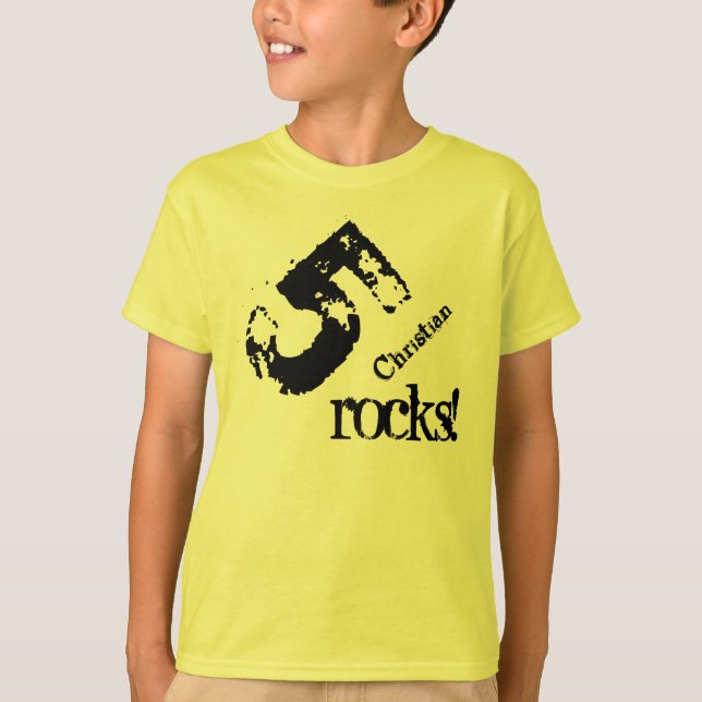 T-shirt Cadeau de 5e anniversaire pour un numéro de 5 ans  (Devant)