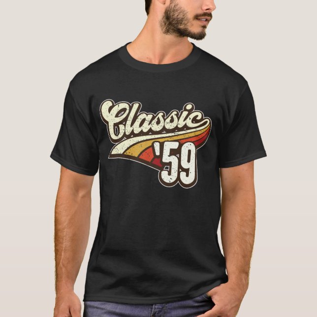 T-shirt Cadeau de 60 ans 60e anniversaire avec Retro Graph (Devant)