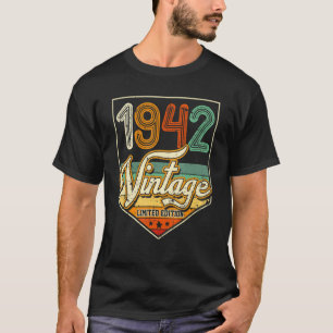 T-shirt Cadeau de 81 ans Vintage 1942 Limited Edition 81e
