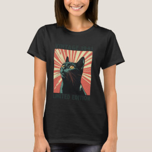 T-shirt Cadeau de 84 ans Vintage 1941 Amoureux des chats 8