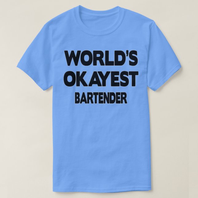 T-shirt Cadeau De Barman Présenté Aux Hommes Femmes (Design devant)