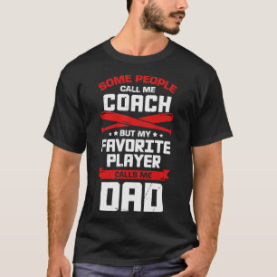 T-shirt Cadeau de baseball papa entraîneur