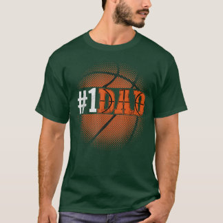 T-shirt Cadeau de basket pour papa de son et fille 1