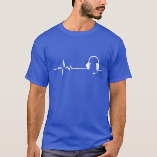 T-shirt Cadeau de battement de cœur de jeu pour les amateu
