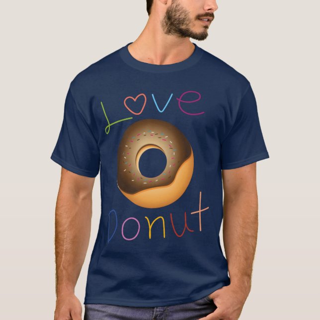 T-shirt cadeau de beignet d'amour (Devant)