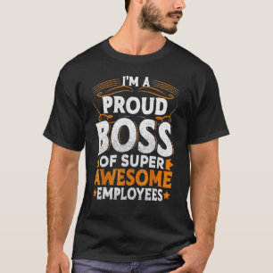 T-shirt Cadeau de bureau de Jour du patron Félicitations E