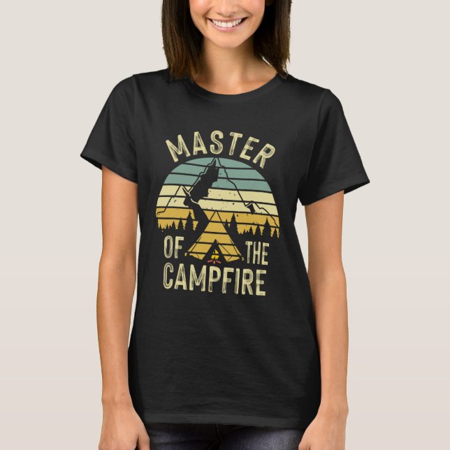 T-shirt Cadeau de camping drôle de feu de camp Cool Master (Devant)