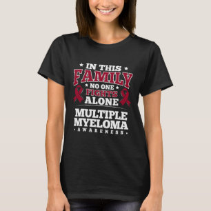 T-shirt Cadeau de cancer du sang Myélome multiple Ruban de