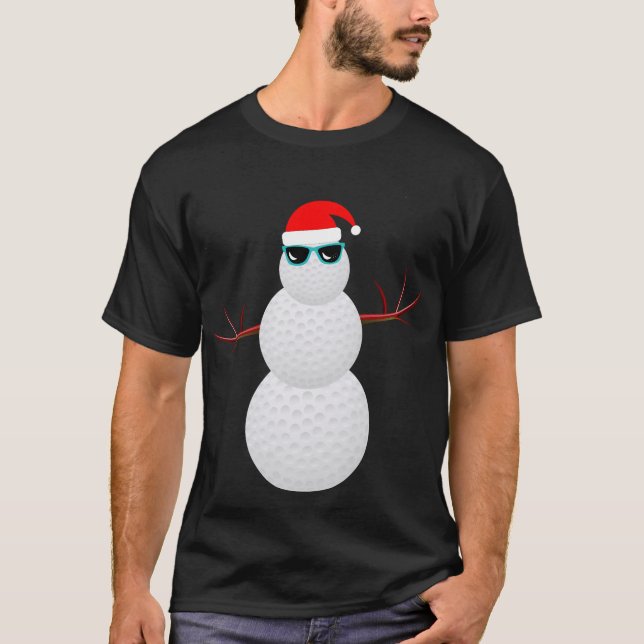 T-shirt Cadeau de casquette de Père Noël de bonhomme de (Devant)
