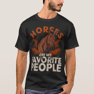 T-shirt Cadeau de cavalier amateur d'animaux drôle animal