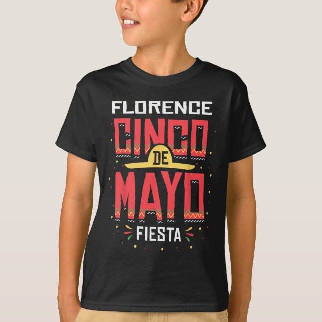 T-shirt Cadeau de célébration du Cinco De Mayo à Florence  (Devant)