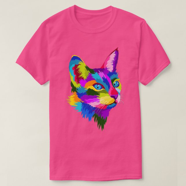 T-shirt Cadeau de chat mignon pour les amateurs de chatte  (Design devant)