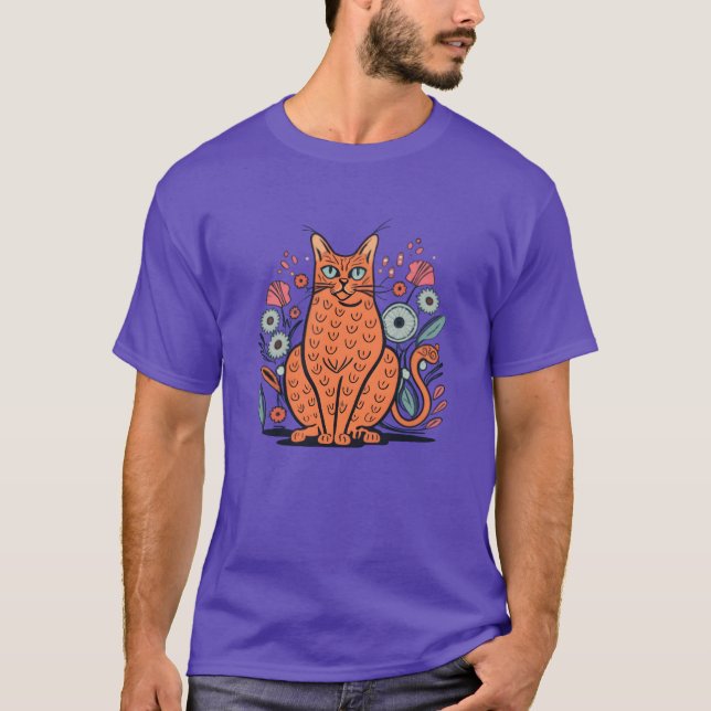 T-shirt cadeau de chat somali (Devant)