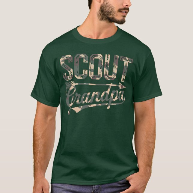 T-shirt Cadeau de chef scout aventure de camping (Devant)