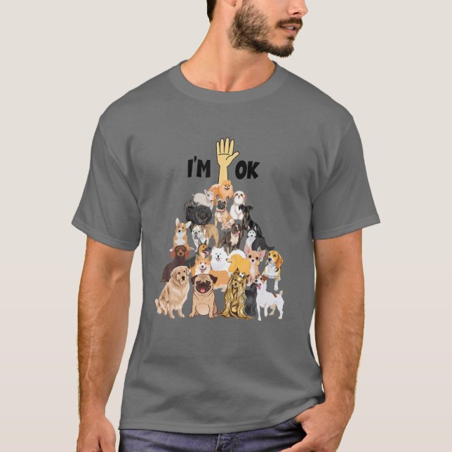 T-shirt Cadeau De Chien Et De Chiot (Devant)