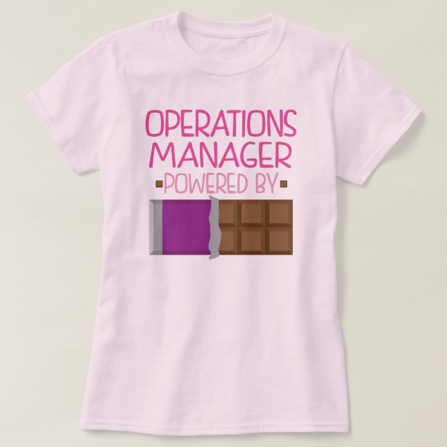 T-shirt Cadeau de chocolat de chef d'exploitation pour (Design devant)
