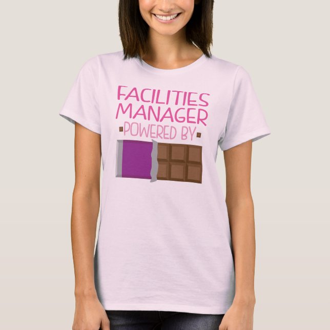 T-shirt Cadeau de chocolat de directeur d'équipements pour (Devant)