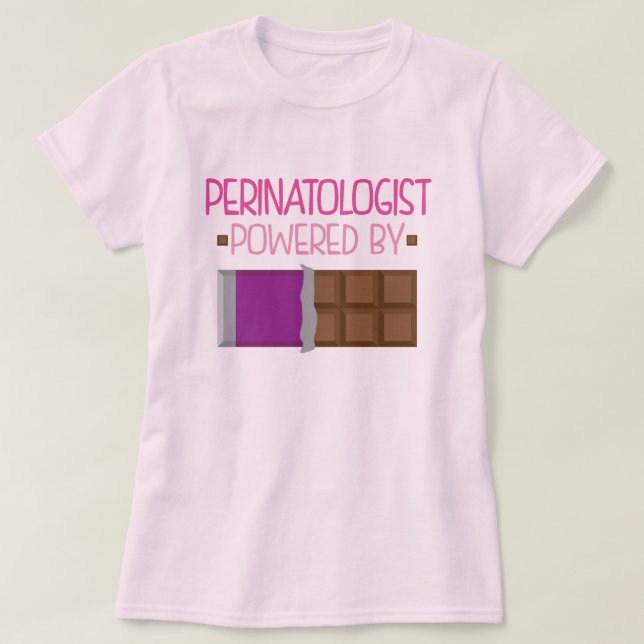 T-shirt Cadeau de chocolat de Perinatologist pour elle (Design devant)
