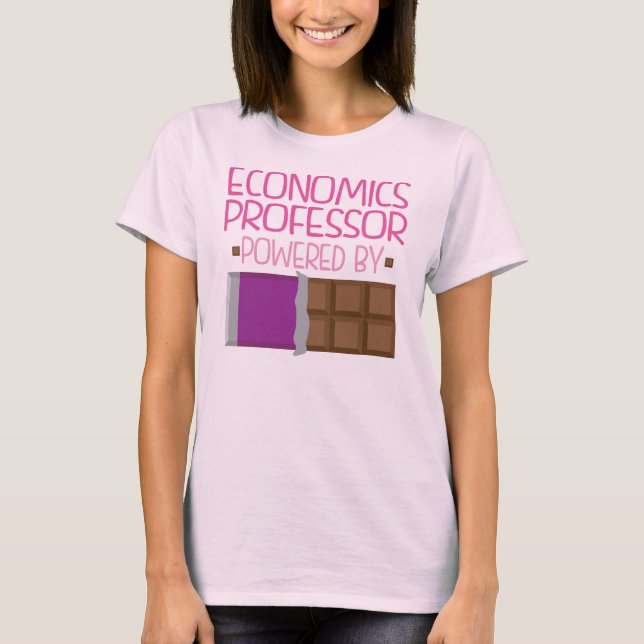 T-shirt Cadeau de chocolat de professeur d'économie pour (Devant)