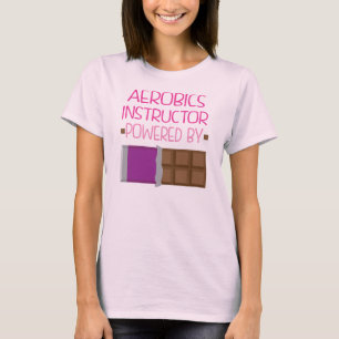 T-shirt Cadeau de chocolat d'instructeur d'aérobic pour la