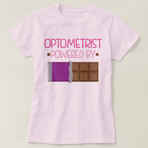 T-shirt Cadeau de chocolat d'optométriste pour elle
