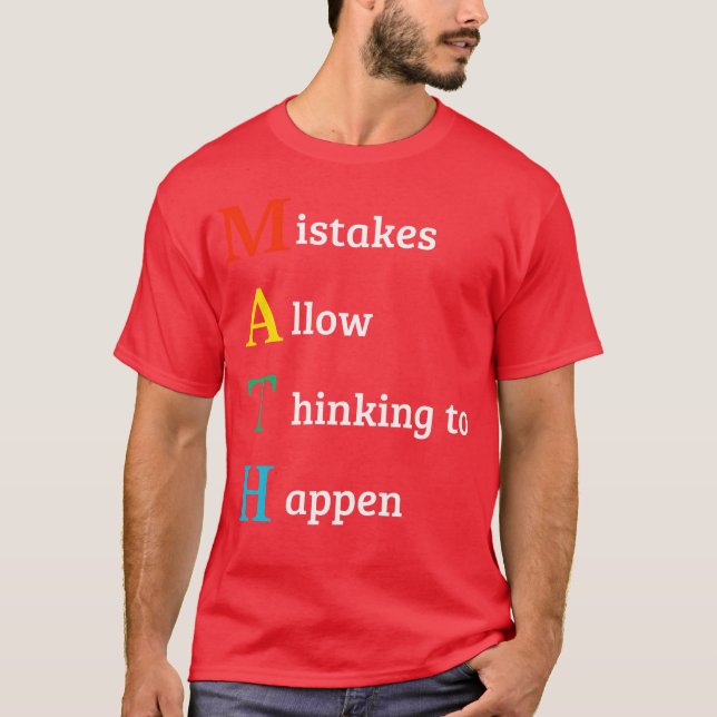 T-shirt Cadeau de citation de maths pour écolier (Devant)