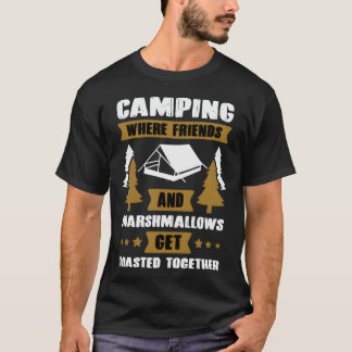 T-shirt Cadeau de citation de musique de camping