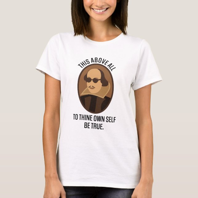 T-shirt Cadeau de citation de Shakespeare Hamlet (Devant)