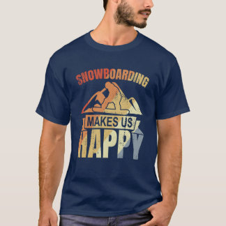 T-shirt Cadeau de citation de snowboard vintage