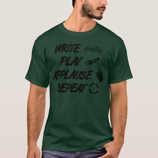 T-shirt Cadeau de citation de trompettiste (Devant)